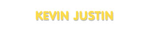 Der Vorname Kevin Justin
